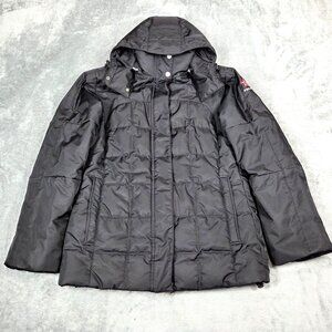 Bogner Jacket Womens 6 Black Fire + Ice Down Parka Ski Jacket Removable Hood